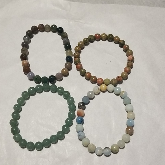 Set of 4 Multi Gem Bracelets NWT - Picture 2 of 7